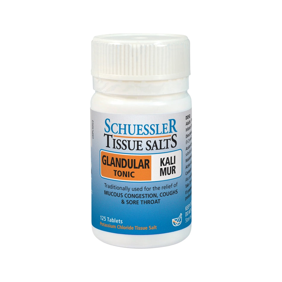 Martin & Pleasance Schuessler Tissue Salts Kali Mur Glandular Tonic 125t