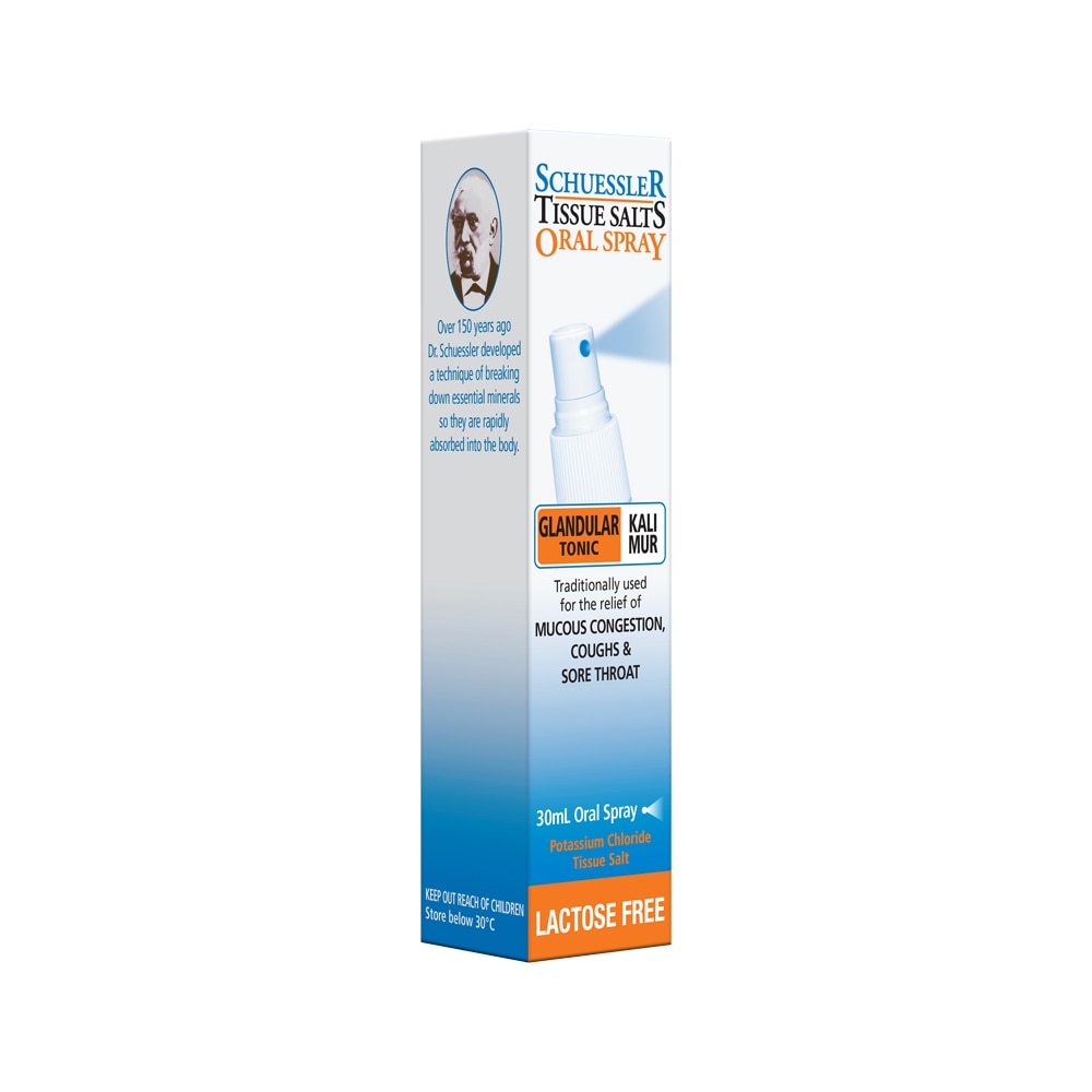 Martin & Pleasance Schuessler Tissue Salts Kali Mur Glandular Tonic Spray 30ml