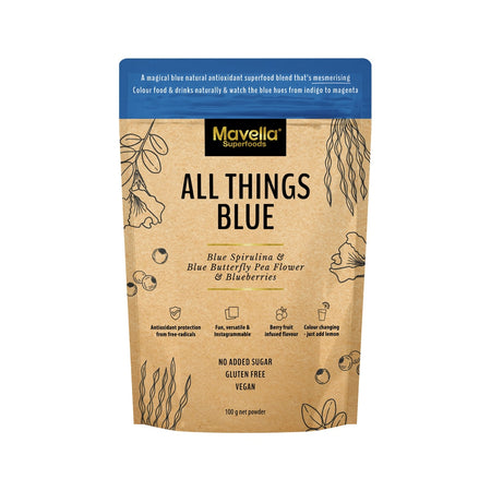 Mavella Superfoods All Things Blue Blue Spirulina & Blue Butterfly Pea Flower & Blueberries 100g