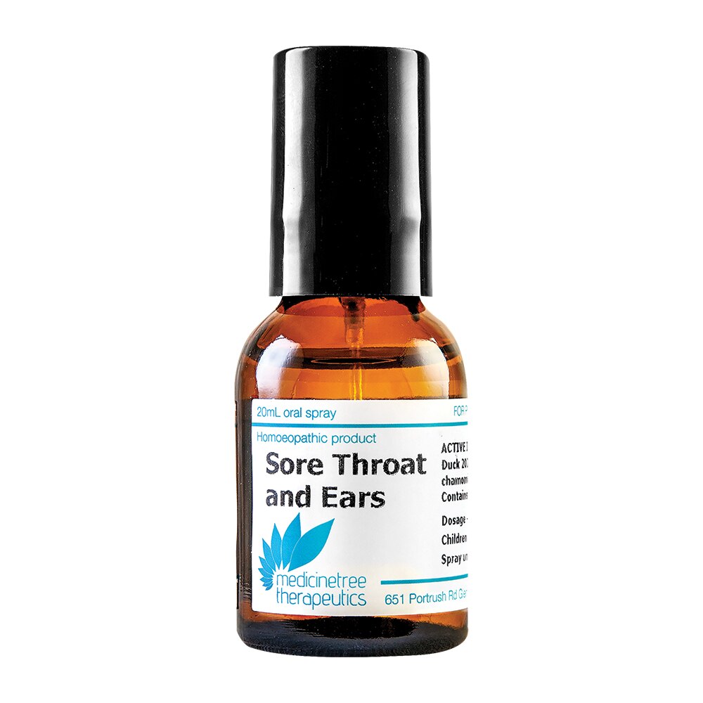 Medicine Tree Therapeutics Sore Throat and Ears 20ml Oral Spray