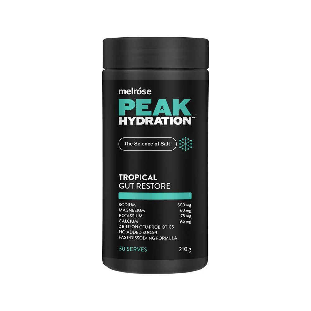 Melrose Peak Hydration Gut Restore Tropical 210g