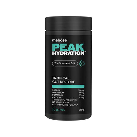 Melrose Peak Hydration Gut Restore Tropical 210g