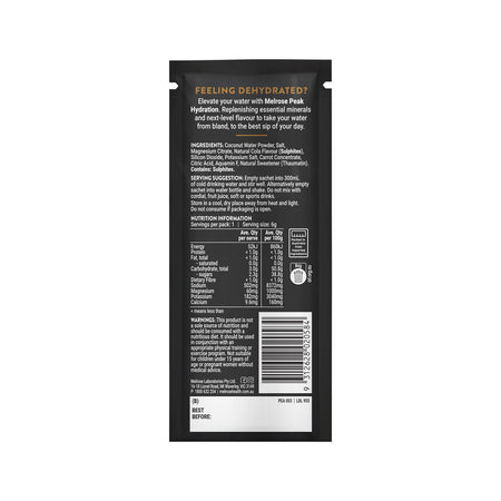 Melrose Peak Hydration Dirty Cola Sachet 6g Pack of 20