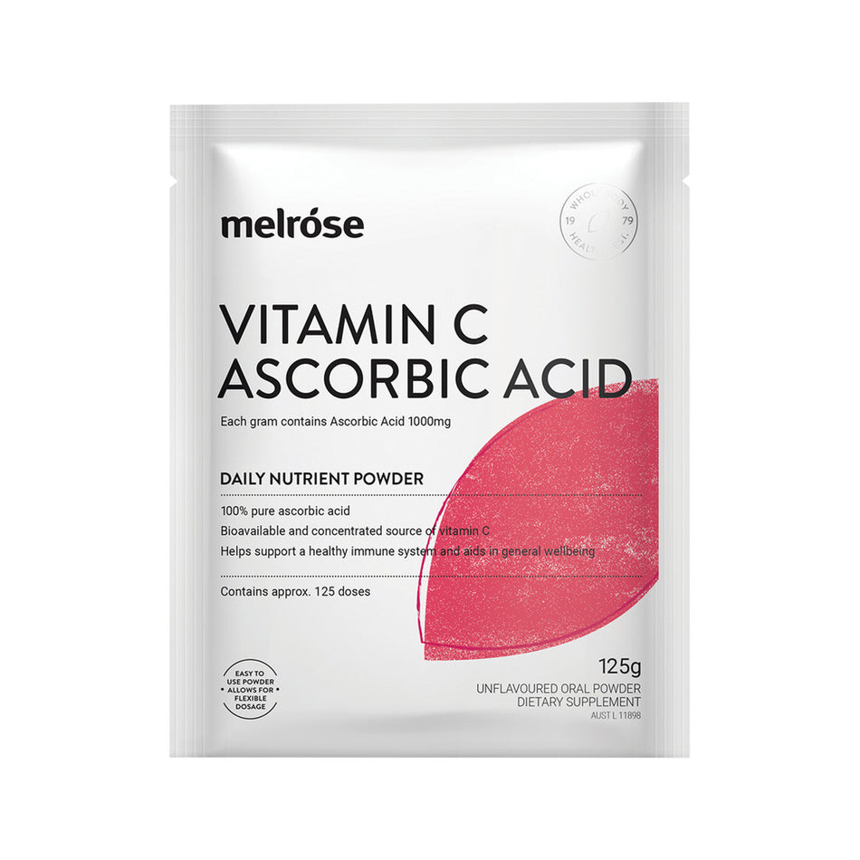 Melrose Vitamin C Ascorbic Acid Oral Powder Sachet 125g