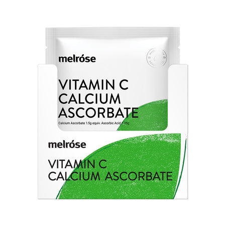 Melrose Vitamin C Calcium Ascorbate Oral Powder Sachet 125g x 8 Pack