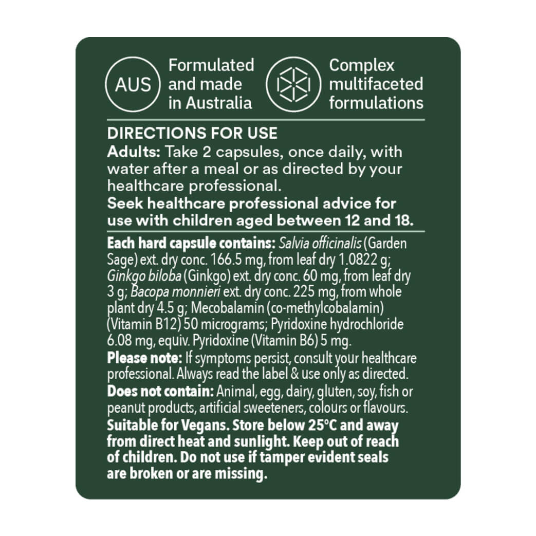 Ultra Nature Memory & Cognition Boost 60 Capsules