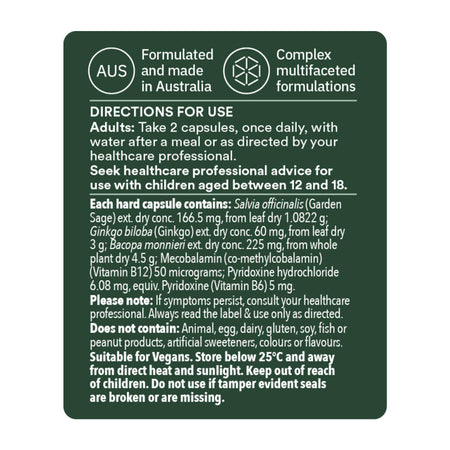 Ultra Nature Memory & Cognition Boost 60 Capsules