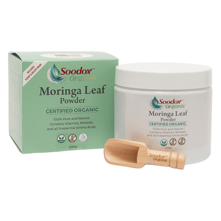SOODOX Moringa Leaf Powder Certified Organic 200g