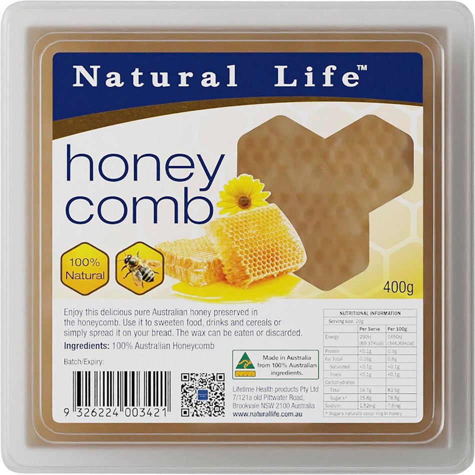 Natural Life Honey Comb 400g