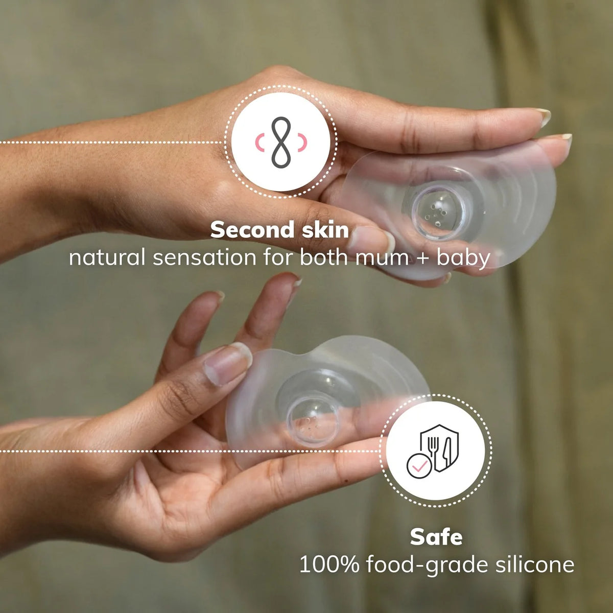 New Beginnings Nipple Shield Size L 2 Pack