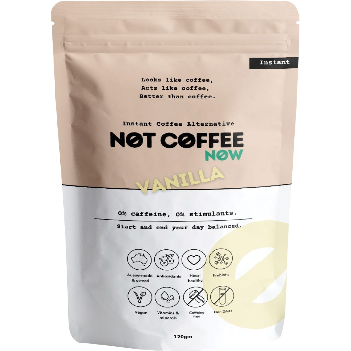 Not Coffee Instant Coffee Alternative Vanilla 120g