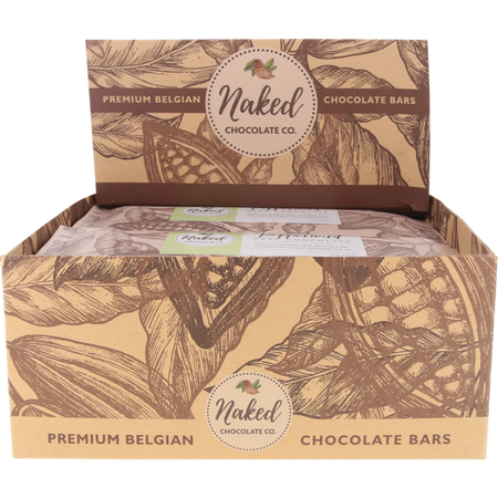 Naked Chocolate Co Dark Chocolate Bar Peppermint 60g x 16 Pack