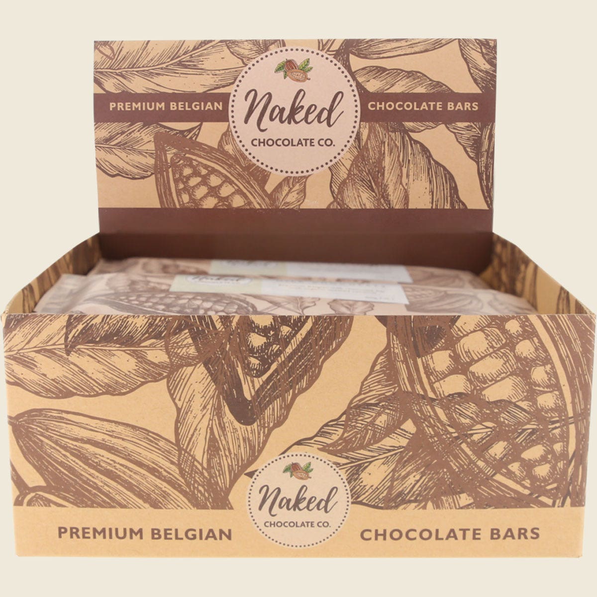 Naked Chocolate Co Milk Chocolate Bar Coconut Rough 12x60g