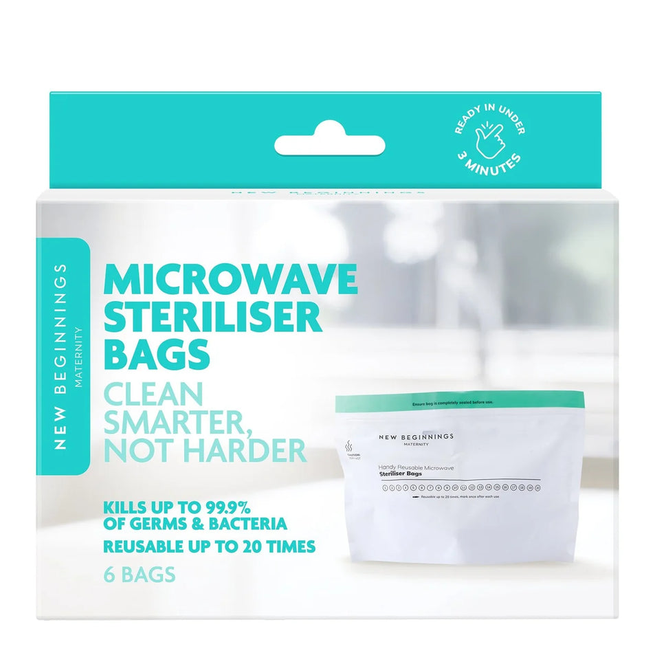 New Beginnings Microwave Steriliser Bags 6 Pack