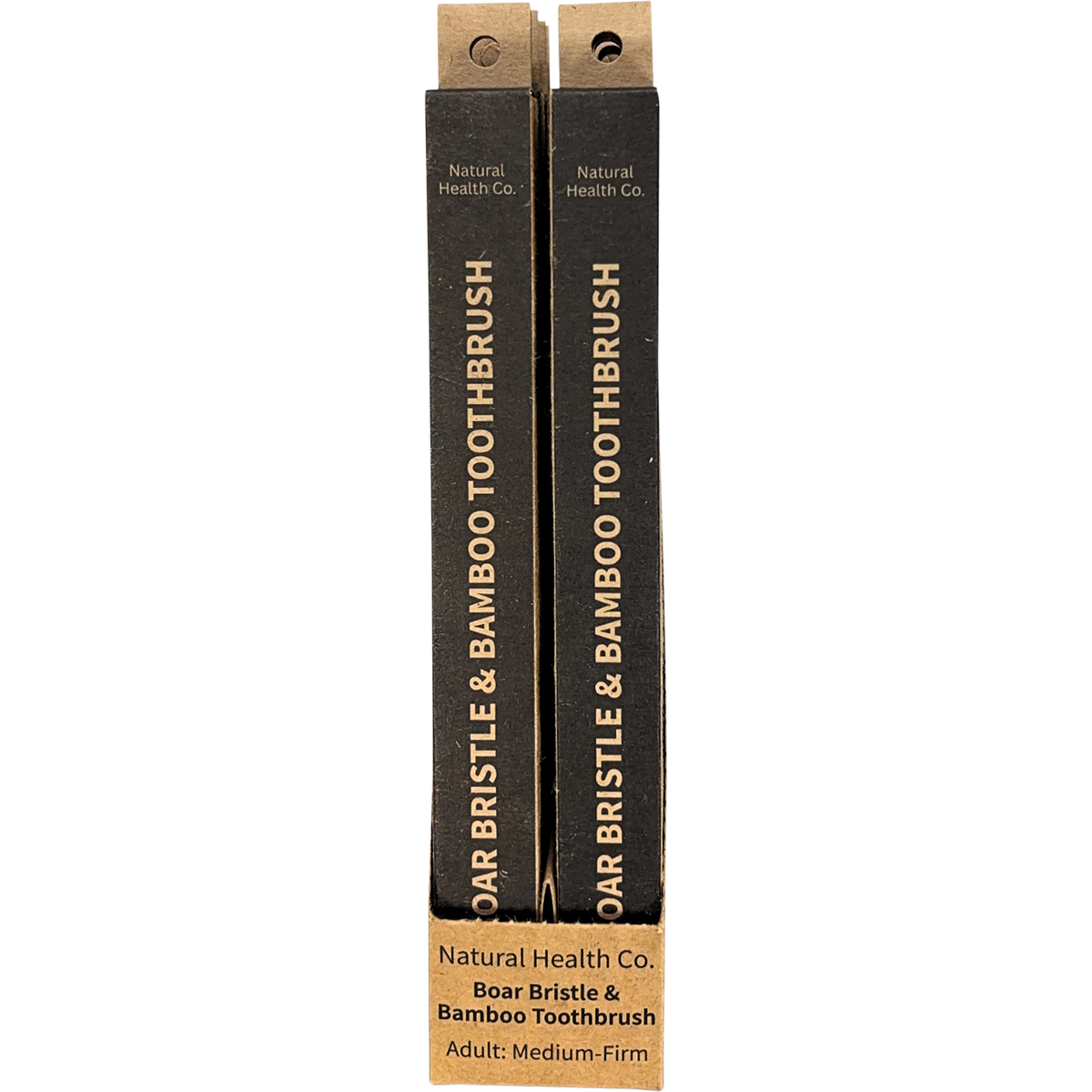 Natural Health Co Boar Bristle & Bamboo Toothbrush Adult Medium-Firm 1 Pack x 12 Pack