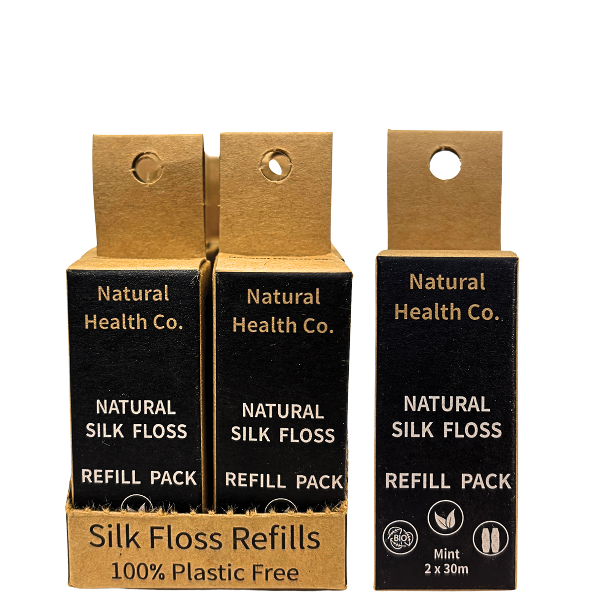 Natural Health Co Silk Floss Refill 2 Pack 60m x 8 Pack