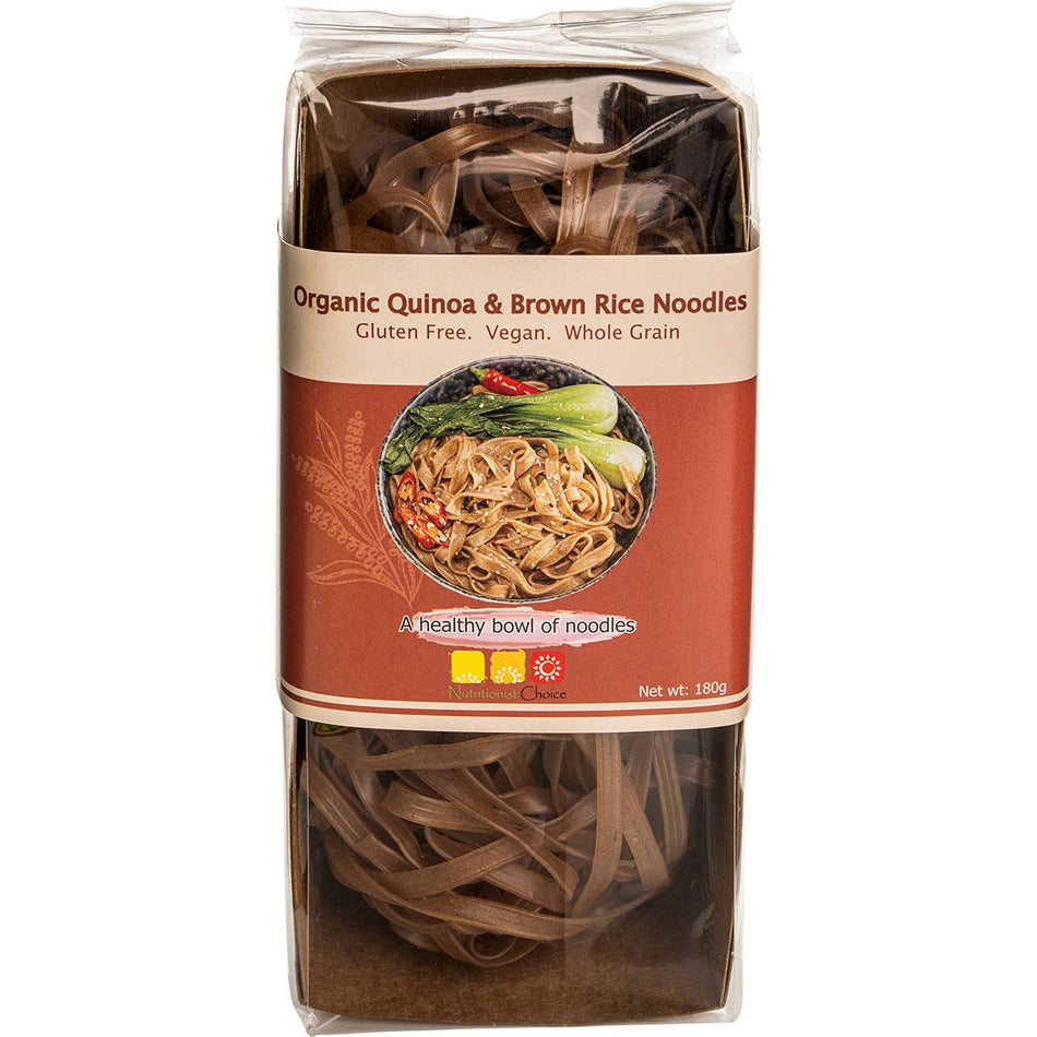NUTRITIONIST CHOICE Rice Noodles Organic Quinoa & Brown 180g