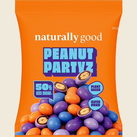 Naturally Good Peanut Partyz 50% less sugar 10x50g