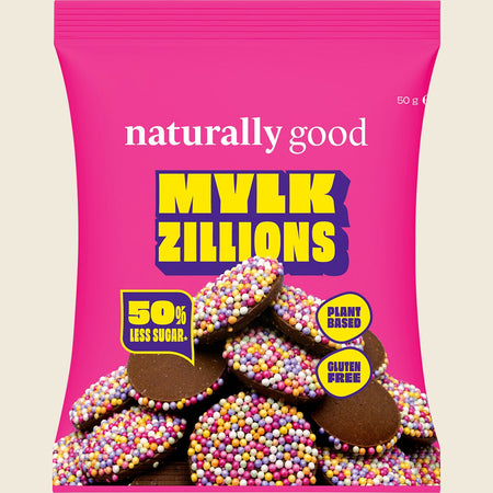 Naturally Good Mylk Zillions 50% less sugar 10x50g