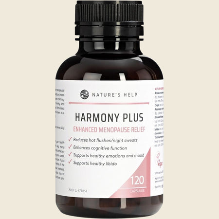 Nature's Help Harmony Plus Enhanced Menopause Relief 120 Caps