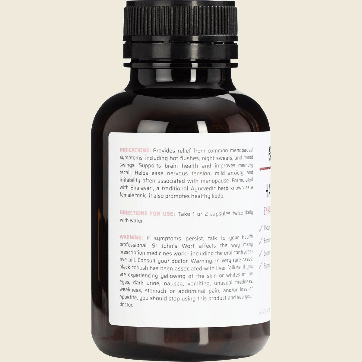 Nature's Help Harmony Plus Enhanced Menopause Relief 120 Caps