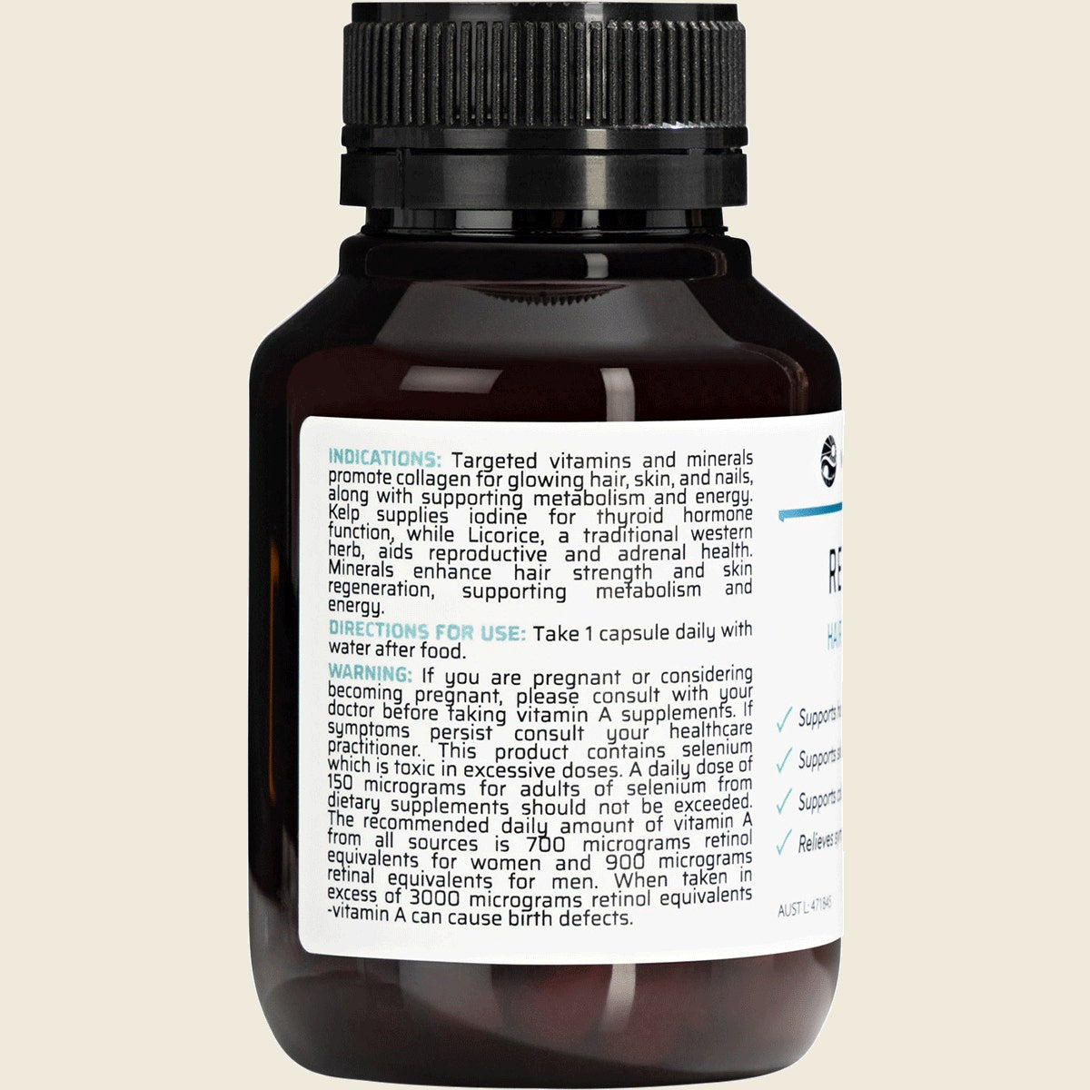 Nature's Help Revitalise Hair, Skin & Energy 30 Caps