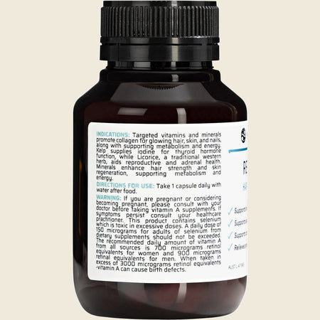 Nature's Help Revitalise Hair, Skin & Energy 30 Caps