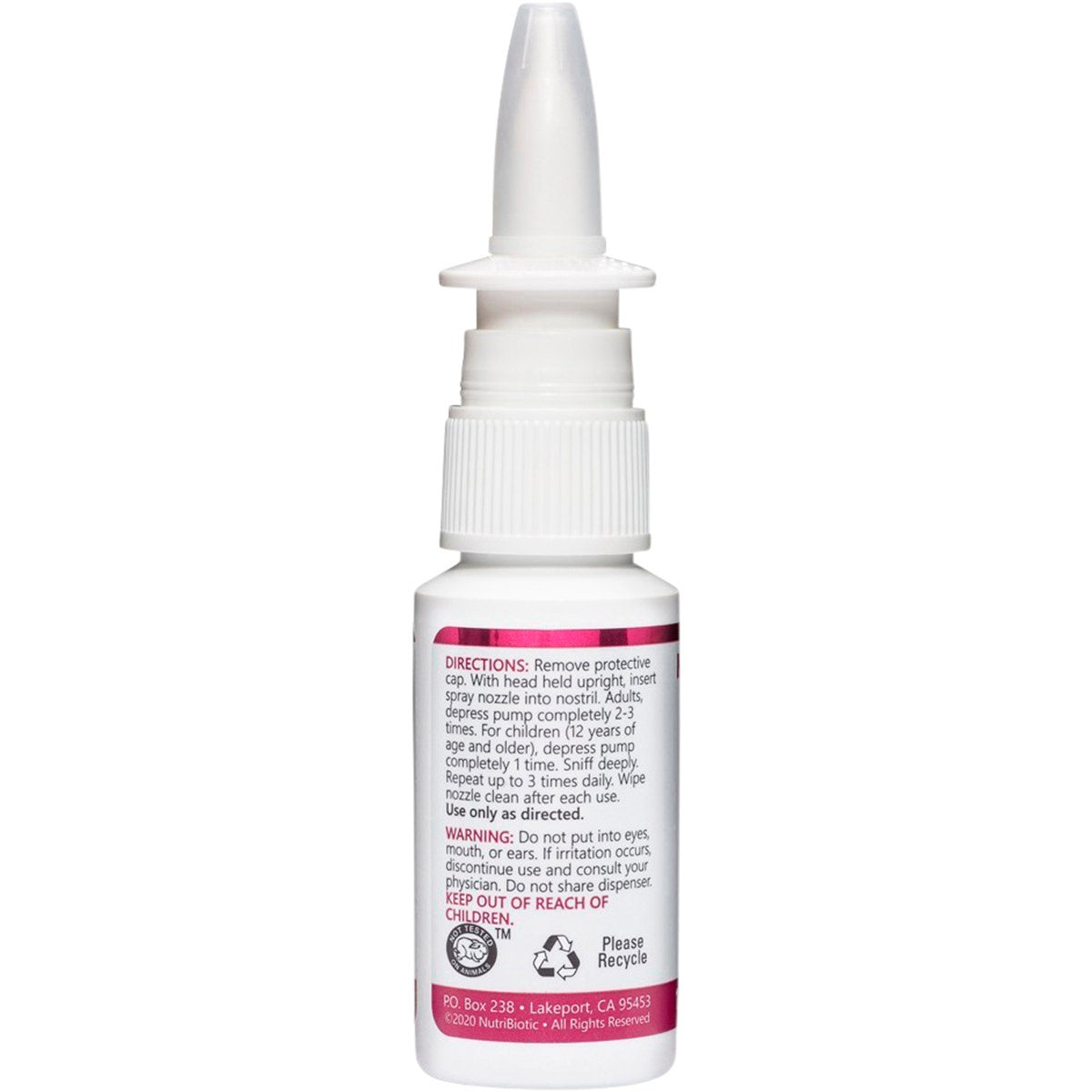 NUTRIBIOTIC Nasal Spray Pump 29.5ml