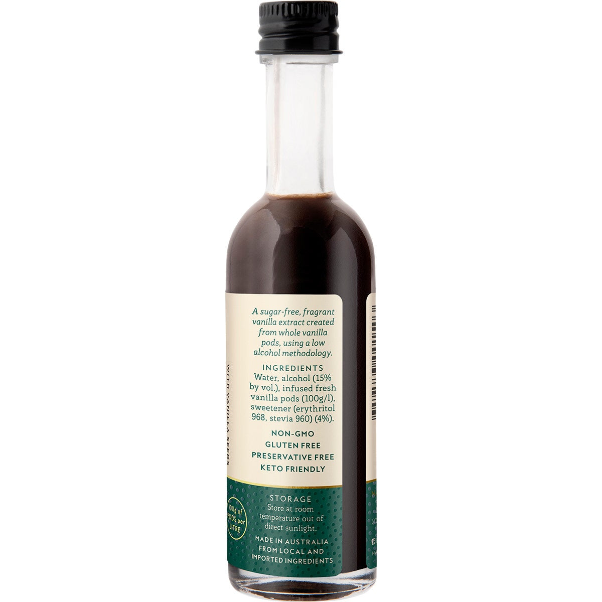 NATURAL VANILLA COMPANY Sugar Free Vanilla Extract 50ml