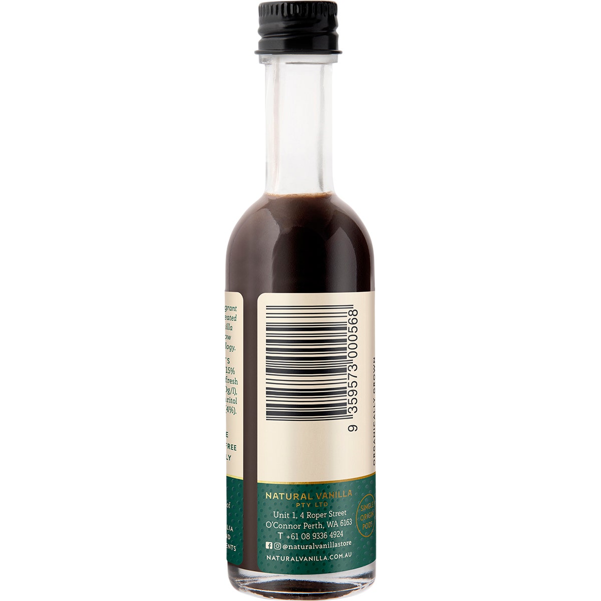 NATURAL VANILLA COMPANY Sugar Free Vanilla Extract 50ml
