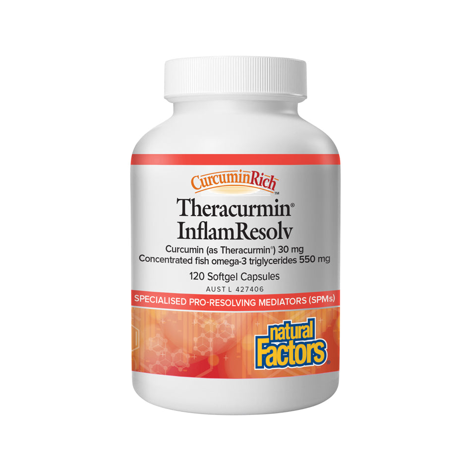 Natural Factors Theracurmin InflamResolv 120 Capsules