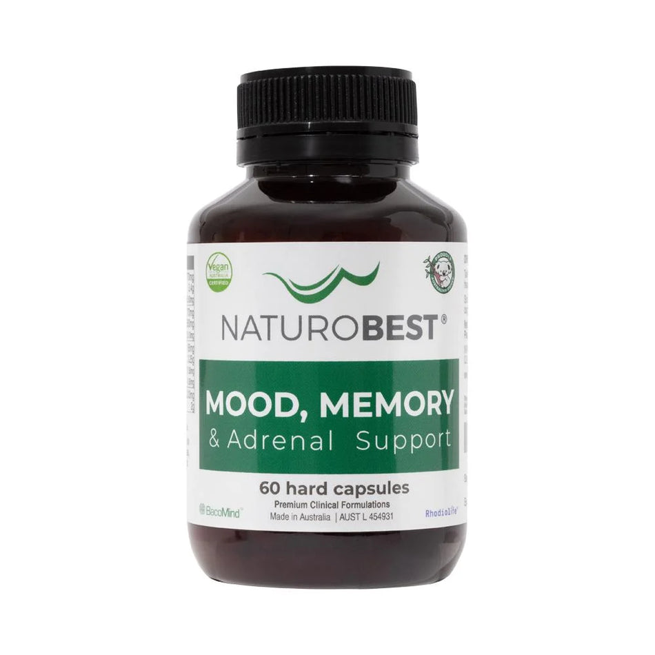 Naturobest Mood Memory & Adrenal Support 60c