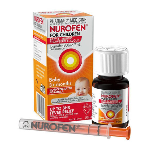 Nurofen for Children and Baby 3 Months+ Strawberry 50ml