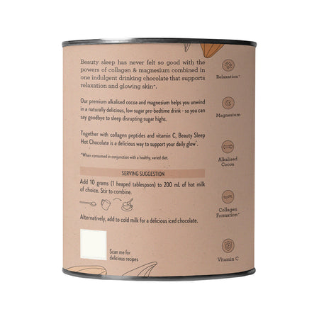 Nutra Organics Beauty Sleep Hot Chocolate Indulgent Natural Drinking Chocolate 200g