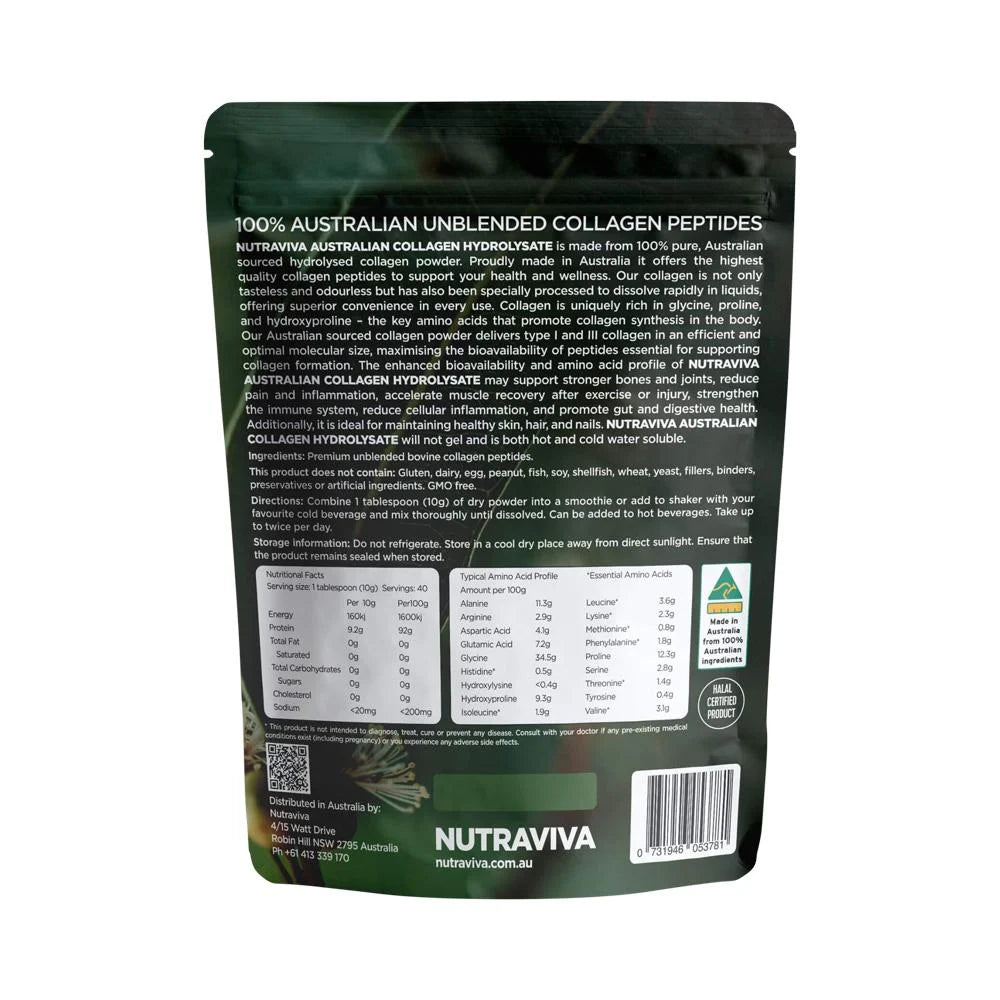 Nutraviva Australian Collagen Hydrolysate Beef 400g