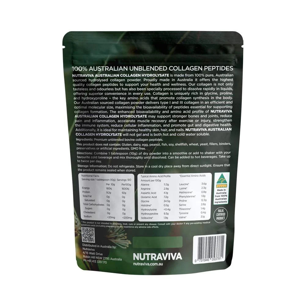 Nutraviva Australian Collagen Hydrolysate Beef 900g