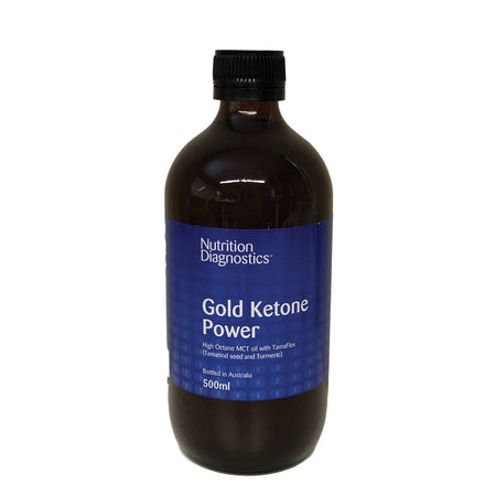 Nutrition Diagnostics Gold Ketone Power High Octane MCT Oil with Tamarind & Turmeric 500ml