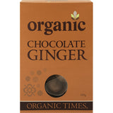 ORGANIC TIMES Milk Chocolate Ginger 150g