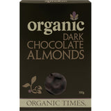 ORGANIC TIMES Dark Chocolate Almonds 150g