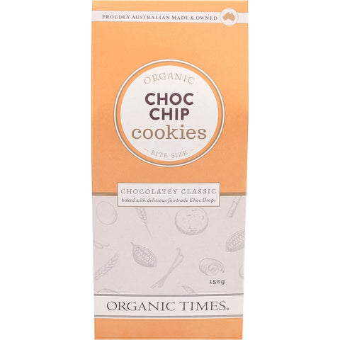 ORGANIC TIMES Cookies Choc Chip 150g