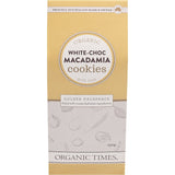 ORGANIC TIMES Cookies White Choc Macadamia 150g