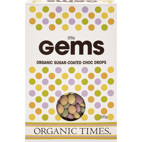 ORGANIC TIMES Chocolate Little Gems 200g