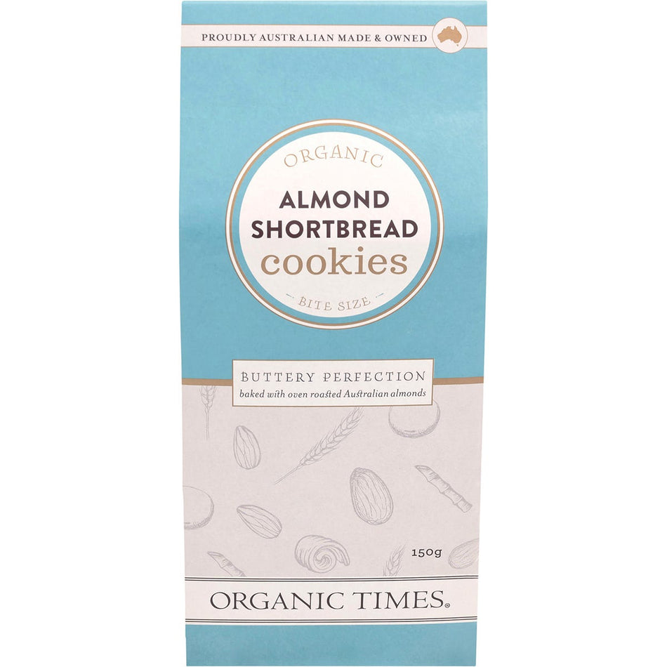 ORGANIC TIMES Cookies Almond Shortbread 150g