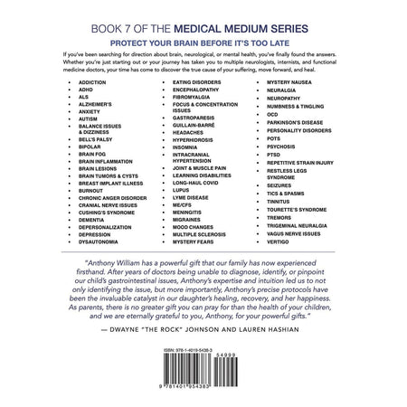 BOOK Medical Medium Brain Saver by Anthony William