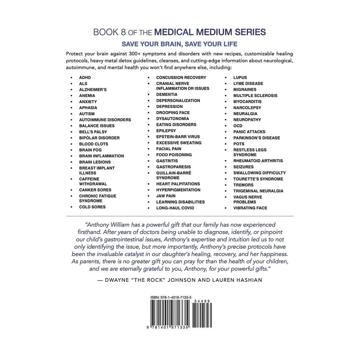BOOK Medical Medium Brain Saver Protocols by Anthony William