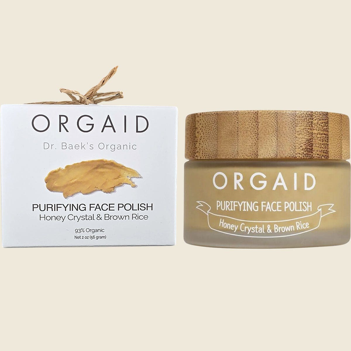 Orgaid Purifying Face Polish Honey Crystal and Brown Rice 56g