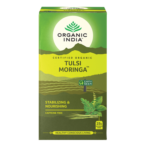 Organic India Tulsi Moringa x 25 Tea Bags (Pack of 5)