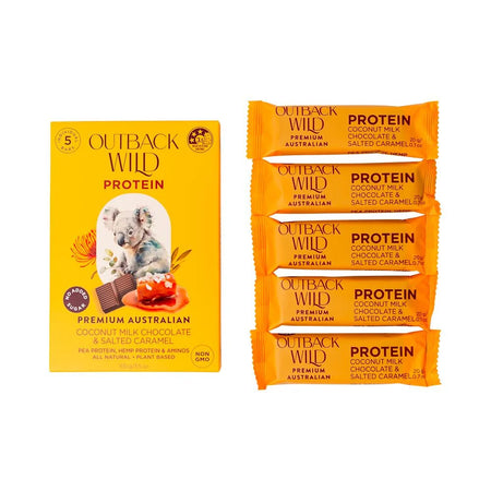 Outback Wild Protein Coconut Milk Chocolate & Salted Caramel 20g X 5pk