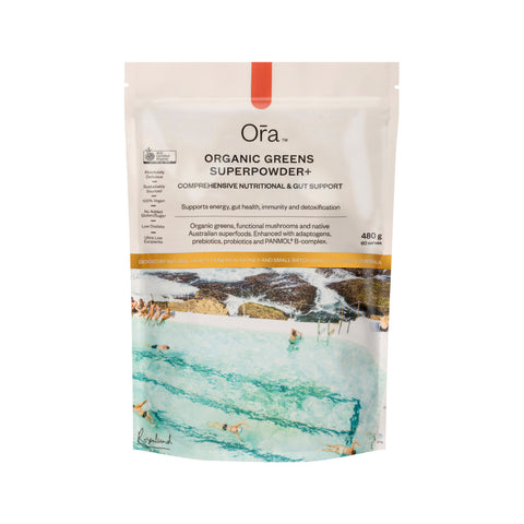 Ora Organic Greens Superpowder+ Oral Powder 480g