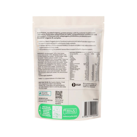 Ora Organic Greens Superpowder+ Oral Powder 480g